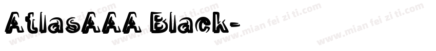 AtlasAAA Black字体转换